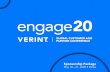 Sponsorship Package - Verint Engage 2020...• Sponsor logo included on the conference website. Sponsor provides .eps logo suitable for printing to Verint no later than April 9, 2020.
