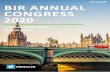 BIR ANNUAL CONGRESS 2020€¦ · with attendees, speakers and industry representatives in an open and relaxed format. Who should attend?Five reasons to attend This multidisciplinary