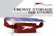 ENERGY STORAGE SOLUTIONS · Trojan Battery’s world-class development team continually tests and innovates new products, systems, and applications, establishing Trojan’s reputation