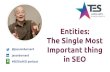 The Single Most Important thing Entities: in SEO...Entities: The Single Most Important thing in SEO (Jason Barnard) @jasonmbarnard #SEOisaEO podcast Entities / Thing The thing does