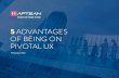 5 ADVANTAGES OF BEING ON PIVOTAL UX - Aptean...Pivotal UX delivers seamless integration to the productivity tools you leverage on a daily basis. Our integration with Microsoft Exchange