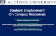 Student Employment On Campus ResourcesFanning Hall, First Floor –Summerville Campus CAREER SERVICES •Facilitates departmental postings of all student employment listings to CareerLink