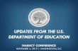UPDATES FROM THE U.S. DEPARTMENT OF EDUCATION€¦ · boards, resource-sharing, and virtual collaboration opportunities ... McKinney-Vento 101: Implementing the McKinney-Vento Act