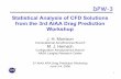 Statistical Analysis of CFD Solutions from the 3rd AIAA ... · Statistical Analysis of CFD Solutions from the 3rd AIAA Drag Prediction ... Configuration Aerodynamics Branch NASA Langley