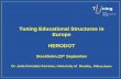 Tuning Educational Structures in Europe HERODOT · design and quality enhancement • External dimension – reaching out to other regions 1- Tuning contribution in Geography. ...