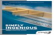 SIMPLY INGENIOUS - Specialized Timber Fasteners · 2014-06-17 · CARpORTS SUNROOMS FURNITURE CONSTRUCTION STEEl-WOOD CONCRETE-WOOD. ... HiGH DeGRee oF PRe-FABRicAtion FAst instAllAtion