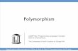Polymorphism - cs.unc.edubbb/comp524/doc/13Polymorphism.pdfUNC Chapel Hill Brandenburg — Spring 2010 13: Polymorphism COMP 524: Programming Language Concepts Static Type Checking