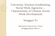 University Teachers Establishing Social Work Agencies ... · Social Work Practice There were no social work services in mainland China before 2003. In 2003, Shanghai began experiment