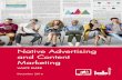 Native Advertising and Content Marketing - IAB Ireland · and Content Marketing December 2016. CONTENT IAB Europe Native Advertising and Content Marketing White Paper Page 3 3 4 7