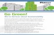 Go Green with Panduit LEED Points · Go Green! We’re Serious about Sustainability. Everyone is talking about sustainability these days. At Panduit, we do more than just talk about