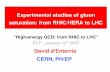 Experimental studies of gluon saturation: from RHIC/HERA ...€¦ · Experimental (ep,pp,AA) probes of lowx PDFs: processes, kin. ranges Experimental status: Results at HERA (proton)