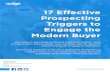 17 Eﬀective Prospecting Triggers to Engage the Modern Buyer · Social Listening enables you and your team to identify engagement opportunities with your buyers on social media.