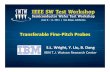 Transferable Fine Pitch Probes - SWTest.org · S.L. Wright 5 Fine Pitch / 3D Probing “SMART” Silicon wafer Low frequency board Silicon chuck Integrated 3D Si probe head w/ drive