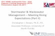 Stormwater & Wastewater Management Meeting Rising ...€¦ · Stormwater & Wastewater Management –Meeting Rising Expectations (Part II) Christopher J. Brown, Ph.D., P.E. Associate