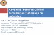 Advanced Pollution Control Remediation Techniques for …. Shiva Nagendra.pdf · Pure-compound recovery: Organic contaminants like oil and gasoline are less soluble in water and can