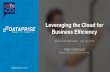Leveraging the Cloud for Business Eﬃciency · Software as a Service (SaaS) is software that is deployed over the internet. With SaaS, a provider licenses an application to customers