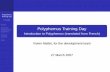 Polyphemus Training Day - Introduction to Polyphemus ...cerea.enpc.fr/polyphemus/doc/presentation_english.pdf · Polyphemus Training Day V. Mallet Goals Structure, development guidelines