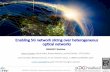 Enabling 5G network slicing over heterogeneous optical ... · Optical Metro Network Optical Core Network Core Cloud Infrastructure Layer Optical Access Network ... Natively support
