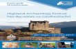 Events guide Highland Archaeology Festival Iùl ... · Highlands NoSAS North of Scotland Archaeology Society MHG Reference numbers to sites in the Highland Historical Environment