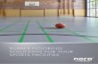 RUBBER FLOORING SOLUTIONS FOR YOUR SPORTS FACILITIES · 2019-09-26 · Rubber flooring with high percentage of recycled materials. norament® 945 grano for protection and safety in