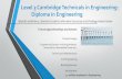 Level 3 Cambridge Technicals in Engineering: Diploma in ... · Level 3 Cambridge Technicals in Engineering: Diploma in Engineering Future Apprenticeships and Careers Product Design