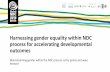 Harnessing gender equality within NDC process for ......4 NC BUR NMP Mitigation MRV Financing Vulnerability Index. 2. Capacities for ... Monitoring, Reporting and Verification (MRV)