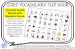 Standard Icons. CORE VOCABULARY FLIP BOOK · CORE VOCABULARY FLIP BOOK 192 Core Vocab Words with Standard Icons. Categories Make it Easy to Use, Flipping Tabs make it easy target