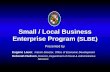 Small / Local Business Enterprise Program (SLBE) · Slide 2 Why An SLBE Program • Commissioners' Goals and Objectives: • Goal # 1 –Economic Development (ED) • Objective #12
