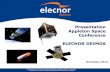 Presentation Appleton Space Conference ELECNOR DEIMOS · Company Presentation • ELECNOR DEIMOS is the technology company of the ELECNOR Group, operating in: Aerospace, Defence,