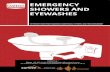 EMERGENCY SHOWERS AND EYEWASHES - Survive-it...After an emergency eyewash or shower unit has been used, the waste water may contain hazardous ma-terials that cannot or should not be