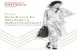 White Paper Solutions to Women’s Advancement · 2019-05-13 · white paper in partnership with thomson reuters solutions to women’s advancement. solutions to women’s ... leadership
