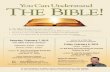 You Can Understand The BiBletrustedpartner.azureedge.net/.../Bible...IAKONXIT.pdf · You Can Understand The BiBle! In The Bible Timeline Seminar you will. . . • Learn how the key