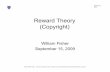 Reward Theory (Copyright) Theory...January 21, 2010 © 2008, William Fisher. This work is licensed under the Creative Commons Attribution-NonCommercial-ShareAlike 2.5 License. Economic