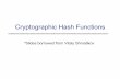Cryptographic Hash Functions - Columbia Universitysuman/security_1/crypto_summary.pdf · Hash Functions: Main Idea bit strings of any length n-bit strings . . . . . x’ x’’ x