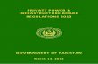 PRIVATE POWER & INFRASTRUCTURE BOARD REGULATIONS 2013 Regulations 2013.pdf · PRIVATE POWER & INFRASTRUCTURE BOARD REGULATIONS 2013 GOVERNMENT OF PAKISTAN March 13, 2013. i TABLE