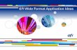 EFI Wide Format Application Ideas · EFI Wide Format Printers An investment in an affordable EFI Wide Format UV inkjet printer will allow you to produce more work in house, eliminating