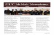 SIUC McNair Newsletter · SIUC McNair Newsletter Page 1 August 2019 ... McNair scholars. The session was judged by Dr. Mary Kinsel, Dr. Judy Davie, Dr. Lisabeth ... for the best poster