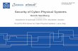 Security of Cyber-Physical Systemsocps17.imtlucca.it/slides/sandberg.pdf · Cyber-Physical Security 10 Networked control systems •are being integrated with business/corporate networks