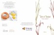 Special privilege for passengers who fly with Thai Airways ... · Thai Airways (routing Bangkok-Milan or Rome), present your boarding pass and can get a 10% discount at Taste of Thailand,