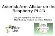 Asterisk Arm-Allstar on the Raspberry Pi 2/3 · ARM (processor) Allstar for the Raspberry Pi Features Linux operating system (Arch Linux distro) Fully open source –Modify and extend