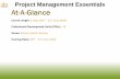 Project Management Essentials · The 2-Day Workshop on Project Management Essentials is intended to equip participants with knowledge of project management principles that are critical