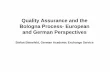 Quality Assurance and the Bologna Process- European and ...€¦ · external QA agencies 1. Use of external QA procedures for higher education - presence and effectiveness of external