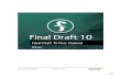 FD10MAC - Final Draft · FINAL DRAFT Table of Contents Table of Contents ..... 2