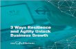 3 Ways Resilience and Agility Unlock Business Growth · and extreme change. Agility helps people pivot, solve problems, and ... psychology and neuroscience to unleash your organization’s