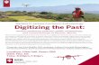 Barbara D. Jackson Lecture in Anthropology Digitizing the Past · Digitizing the Past: Barbara D. Jackson Lecture in Anthropology Ancient settlement patterns, public archaeology,