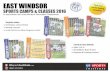 East Windsor Summer 2016 Flyer - Amazon Web Services · EAST WINDSOR CAMPS & CLASSES 2016 SUMMER: CAMPS (attend every day for a full week) Ages: 5-11 yrs Dates: August 29 to September