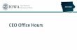 CEO Office Hours - iowawdb.gov€¦ · CEO Office Hours April 3, 2020. 2 TODAY ’S PRESENTER Michelle McNertney Michelle.mcnertney@iwd.iowa.gov. 3 PURPOSE OF OFFICE HOURS To provide