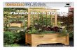 Planter Box & Trellis - Cypress Informationcypressinfo.org/wp-content/uploads/Wood_May_2011.pdf · DOWNLOADABLE ONLINE WOODWORKING PLANS ® The planter box by itself makes a handsome