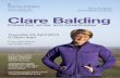 Annual Sport Journalism Lecture Clare Balding · 2017-06-03 · Thursday 23 April 2015 6.30pm start Free admission by ticket only Annual Sport Journalism Lecture Clare Balding H129