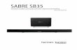 SABRE SB35 - media.flixcar.com · SB35 kontroller på bagpanelet af SB35's subwoofer 6 Optisk (digital optisk lydindgang): hvis dit tv, din diskafspiller eller din kabel-/ satellittuner